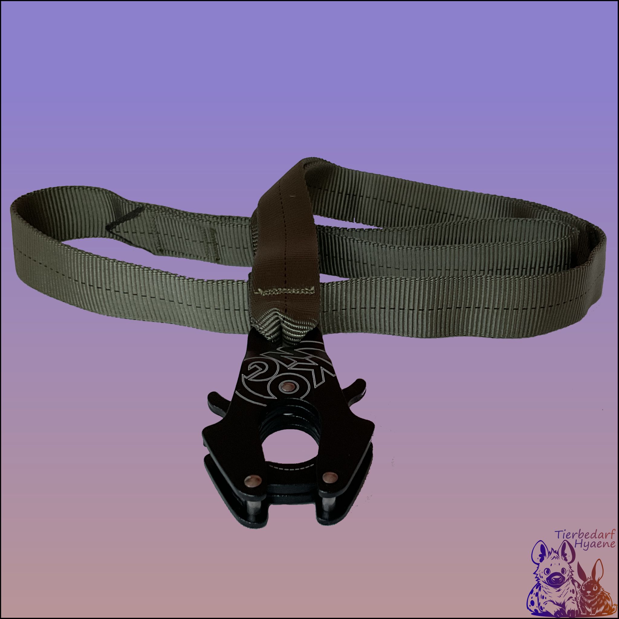 Taktische Nylon Hundeleine mit einem Kong Frog Karabiner und einer Kurzhalteschlaufe – Bild 4
